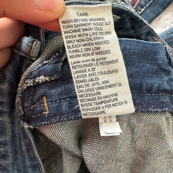 Ralph Lauren  Denim  & Supply Blue Jeans Denim Pants Distressed USA Flag RARE - Picture 16 of 16